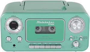Studebaker - BT Series Portable Bluetooth CD Player with AM/FM Stereo - Teal (SB2135BTTS)