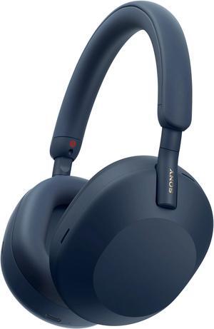 Sony - WH1000XM5 Wireless Noise-Canceling Over-the-Ear Headphones - Blue (WH1000XM5/L)
