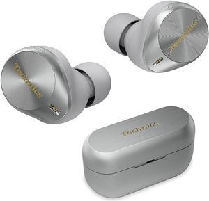 Technics - Premium HiFi True Wireless Earbuds with Noise Cancelling, 3 Device Multipoint Connectivity, Wireless Charging - Silver (EAH-AZ80-S)
