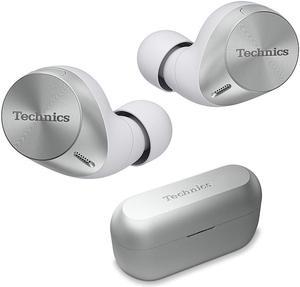 Technics - HiFi True Wireless Earbuds with Noise Cancelling and 3 Device Multipoint Connectivity with Wireless Charging - Silver (EAH-AZ60M2-S)