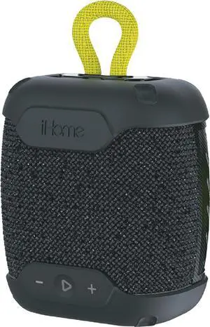 iHome - PLAYTOUGH Mini Bluetooth Rechargeable Waterproof Speaker with Mega Battery - Black (IBT550B)