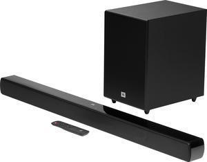 JBL - Cinema SB170 2.1 Channel Soundbar with Wireless Subwoofer - Black (JBLSB170BLKAM)