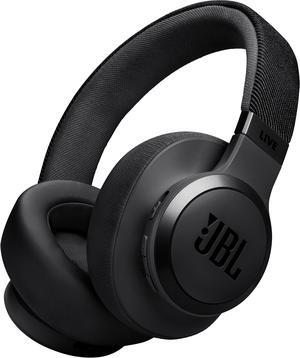 JBL - Wireless Over-Ear Headphones with True Adaptive Noise Cancelling - Black (JBLLIVE770NCBLKAM)