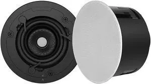 Sonance - VX46R - Visual Experience Series 4" Small Round 2-Way Speakers (Pair) - Paintable White (96010)