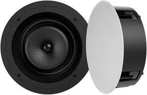 Sonance - VX80R - Visual Experience Series 8" Large Round 2-Way Speakers (Pair) - Paintable White (96089)