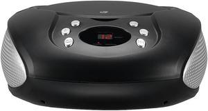 GPX - Portable Boombox with CD Player and AM FM Radio - Black (BC112B)