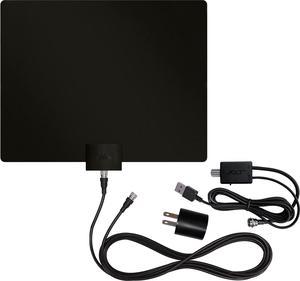 Mohu - Leaf 50 Amplified Indoor HDTV Antenna with 60-Mile Range - Black/White (MH-110584)