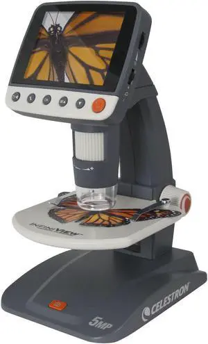 Celestron - Infiniview LCD Digital Microscope - Gray (44360)
