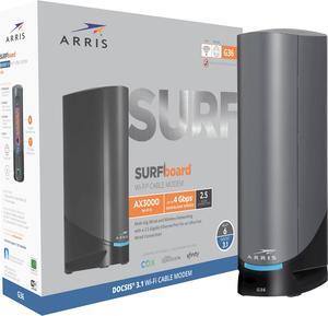 ARRIS - SURFboard DOCSIS 3.1 Multi-Gig Cable Modem  and  Wi-Fi 6 Router Combo - Black