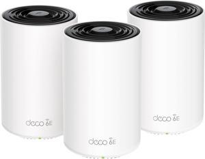 TP-Link - Deco XE75 Pro AXE5400 Tri-Band Wi-Fi 6E Whole Home Mesh System (3-Pack) - White (DECOXE75PRO(3-PACK))