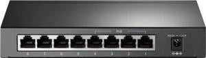 TP-Link - 8-Port Gigabit Desktop PoE+ Switch - Black (TL-SG608P)