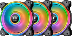 Thermaltake Riing Quad 12 RGB CL-F088-PL12SW-A RGB LED Radiator Fan TT Premium Edition 3 Pack