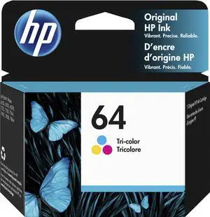 HP - 64 Standard Capacity Ink Cartridge - Tri-Color (N9J89AN#140)