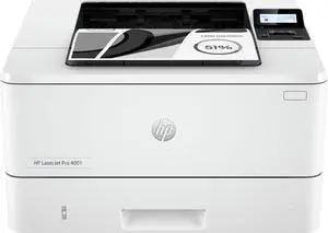 HP - LaserJet Pro 4001dn Black-and-White Laser Printer - White (2Z600F#BGJ)