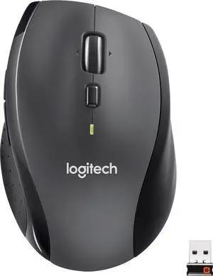 Logitech - M705 Marathon Wireless Optical Mouse with 5 Programmable Buttons - Black (910-001935)