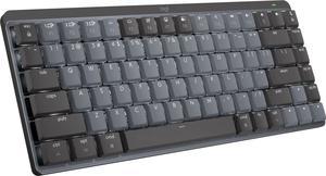 Logitech  MX Mechanical Mini for Mac Compact Wireless Mechanical Clicky Switch Keyboard for macOSiPadOSiOS with Backlit Keys  Space Gray 920010831