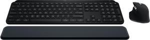 Logitech - MX Keys S Combo Advanced Full-size Wireless Scissor Keyboard and Mouse Bundle for PC and Mac with Backlit keys - Black (920-012274)