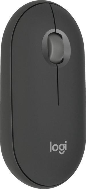 Logitech - Pebble Mouse 2 M350s Slim Lightweight Wireless Silent Ambidextrous Mouse with Customizable Buttons - Graphite (910-007024)