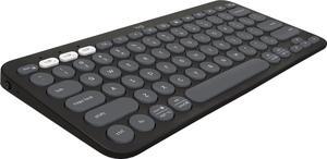 Logitech - Pebble Keys 2 Slim TKL Wireless Scissor Keyboard for Windows, macOS, iPadOS, Chrome - Graphite (920-011775)