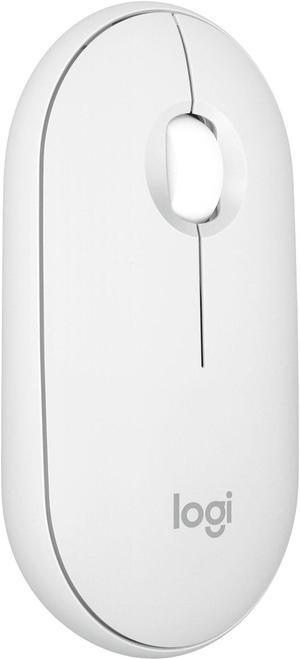 Logitech - Pebble Mouse 2 M350s Slim Lightweight Wireless Silent Ambidextrous Mouse with Customizable Buttons - Off-White (910-007022)