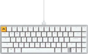 Glorious - GMMK 2 Prebuilt 65% Compact Wired Mechanical Linear Switch Gaming Keyboard with Hotswappable Switches - White (GLO-GMMK2-65-FOX-W)