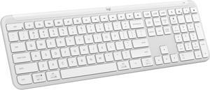 Logitech - K950 Signature Slim Full-size Wireless Keyboard for Windows and Mac with Quiet Typing - Off-White (920-012429)