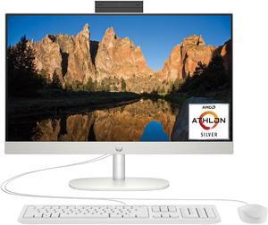 HP 23.8 inch All-in-One Desktop PC, FHD Display, AMD Athlon Silver 7120U, 8 GB RAM, 256 GB SSD, AMD Radeon Graphics, Windows 11 Home, 24-cr0010 (2023) (7H0U0AA#ABA)