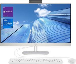 HP 27 Newest Business i7 All in One Desktop, 27" FHD Display, Intel Core i7-1355U, 32GB RAM, 1TB SSD, Wired Keyboard and Mouse, IR Camera, HDMI, RJ45, Wi-Fi 6, Windows 11 Pro, White HP 27 Newest Business i7 All in One Desktop, 27" FHD Display, Intel Core i7-1355U, 32GB RAM, 1TB SSD, Wired Keyboard and Mouse, IR Camera, HDMI, RJ45, Wi-Fi 6, Windows 11 Pro, White