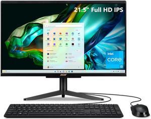 Acer Aspire C22-1610-UA91 AIO Desktop | 21.5" Full HD 1920 x 1080 IPS Display | Intel Core i3-N305 | Intel UHD Graphics | 8GB DDR5 | 512GB PCIe Gen 4 SSD | Intel Wi-Fi 6 | Windows 11 Ho (DQ.BL9AA.001)