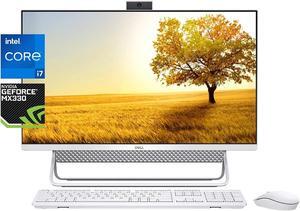 Dell Inspiron 7700 All in One Desktop 27In FHD Infinity IPS Touchscreen, 11th Gen Intel Core i7-1165G7, GeForce MX330, 32GB DDR4 RAM, 2 TB SSD, WiFi, Pop-Up Webcam, Windows 10 (Latest Model), Silver
