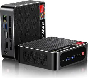 Beelink AMD Ryzen 7 5700U Mini PC Up to 4.3Ghz, 32GB DDR4 1TB NVME 2280 SSD Mini Computers, WiFi6/BT5.2, 4K Triple Display Mini Desktop Computer