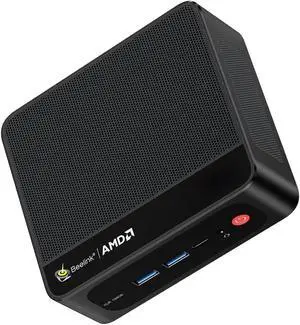 Beelink SER5 Mini PC, AMD Ryzen 5 5560U(Up to 4.0GHz) 6C/12T, Mini Desktop Computer 16GB DDR4 RAM 500GB NVMe SSD, Small Gaming PC DP HDMI 4K@60Hz Output/BT5.2/WiFi 6 for Gaming/Office/Home/W11 Pro