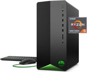 HP Pavilion Gaming PC, AMD Ryzen 5 5600G Processor, 8 GB RAM, 512 GB SSD, Windows 11, Wi-Fi 5  and  Bluetooth 4.2 Combo, 9 USB Ports, Pre-Built Gaming PC Tower, Mouse and Keyboard (TG01-2 (28K6AA#ABA)