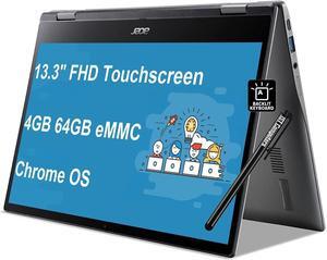 Acer Chromebook Spin 513 2-in-1 Laptop (13.3" FHD Touchscreen, 8-Core Qualcomm CPU, 4GB RAM, 64GB eMMC), Home and Student, Webcam, Backlit KB, Long Battery Life, IST Stylus, Chrome OS, Ste (Spin513) Acer Chromebook Spin 513 2-in-1 Laptop (13.3" FHD Touchscreen, 8-Core Qualcomm CPU, 4GB RAM, 64GB eMMC), Home and Student, Webcam, Backlit KB, Long Battery Life, IST Stylus, Chrome OS, Ste (Spin513)