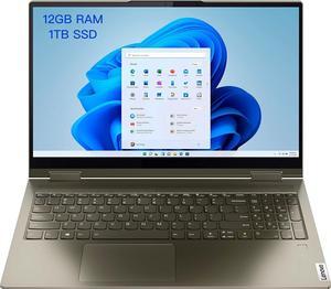 Lenovo Newest Yoga 7i 2-in-1 Laptop | Intel 4-Core i7-1165G7 | 15.6" FHD Touchscreen | 12GB DDR4 1TB SSD | Iris Xe Graphics | WiFi 6 | USB-C | Backlit KB w/ Fingerprint | Dark Moss | Win11 Ho (82BJ00)