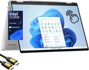 HP Envy 2-in-1 Laptop, 16" WUXGA IPS Wide Ultra Touchscreen Display, Intel Core Ultra 7 155U (Up to 4.8GHz), 16GB DDR5, 1TB NVMe SSD, WiFi 6E, Backlit KB, Webcam, TB 4, SPS HDMI Cable, Win 11 Pro