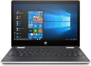HP - Pavilion x360 2-in-1 11.6" Touch-Screen Laptop - Intel Pentium - 4GB Memory - 128GB Solid State Drive - Ash Silver Keyboard Frame, Natural Silver (6HS56UA)