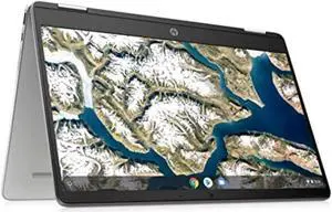 HP Chromebook x360 14-inch HD Touchscreen, 64GB eMMC, Intel Celeron N4020 2-in-1 Laptop (4GB RAM, USB-C, Wi-Fi, Webcam, SD Card Reader, Chrome OS) Silver, 14a-ca0036tg, Natural 14-14.99 (14a-ca0036tg)