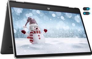 HP 2022 14 X360 Chromebook, 2 in 1 Laptop 14" Touch Screen HD Laptop, Intel Celeron N4500, 4GB Memory, 32GB eMMC Storage, USB Type C, WiFi, Webcam, Chrome OS, Natural Silver, YSC Accessory