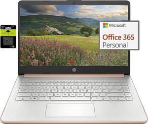 HP Newest 14" Ultral Light Laptop for Students and Business, Intel Quad-Core N4120, 8GB RAM, 192GB Storage(64GB eMMC+128GB Micro SD), 1 Year Office 365, Webcam, HDMI, WiFi, USB-A and C, Win 11 S