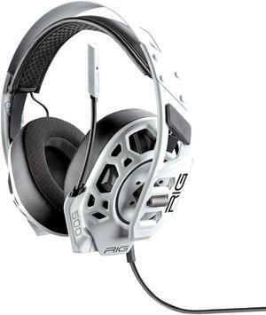 RIG 500 PRO HS GEN 2 Competition Grade Playstation Gaming Headset for PS4, PS5 and Nintendo Switch - 50mm Speaker Drivers - Flip-to-Mute Microphone - White (10-1326-01)