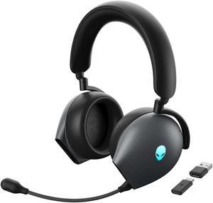 Alienware AW920H Tri-Mode Wireless Gaming Headset - Dolby Atmos Virtual Surround Sound,AI-driven Noise-Cancelling microphone, USB-C Wireless Dongle - Dark Side of the Moon,Large (AW920H)