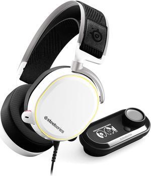 SteelSeries Arctis Pro + GameDAC Wired Gaming Headset - Certified Hi-Res Audio - Dedicated DAC and Amp - for PS5/PS4 and PC - White (61454)