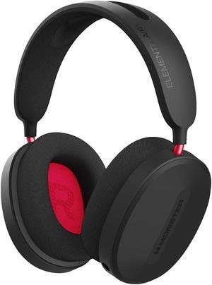 Monster Elements Air Wireless Bluetooth On-Ear Headphones, Ultra-Lightweight Headset with Detachable Pro Mic, Protective Case, Powerful 50mm Integrated Dynamic Driver, 60-Hour Play Tim (2MNHP2091B0L2)