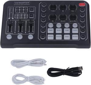 Live Sound Board, DSP Chip 2 Channel Sound Board Sound Card Live Sound Card Sound Effects Board Sound Card for Live Streaming (NDNCZDHCx90sb46emf)