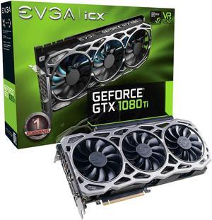 EVGA GeForce GTX 1080 Ti FTW3,  11GB GDDR5X, iCX Technology 9 Thermal Sensors & RGB LED Graphics Card 11G-P4-6796-KR
