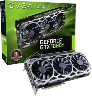 EVGA GeForce GTX 1080 Ti FTW3 Gaming, 11GB GDDR5X, iCX Technology - 9 Thermal Sensors & RGB LED G/P/M, 3X Async Fan Control, Optimized Airflow Design Graphics Card 11G-P4-6696-KR (Renewed)