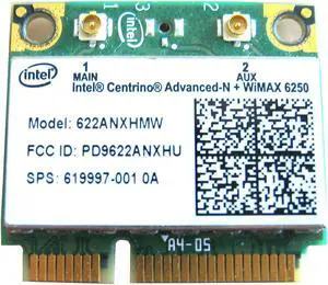 Intel 6250 622ANXHMW Half Mini PCIe PCI-express WiMax Wireless WLAN Wifi Card Module 802.11 abgnfor HP 619997-001