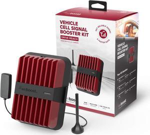 weBoost Drive Reach (470154) Cell Phone Signal Booster for Your Car, Truck, Van, or SUV – Verizon, AT&T, T-Mobile, Sprint - Enhance Your Cell Phone Signal Across North America
