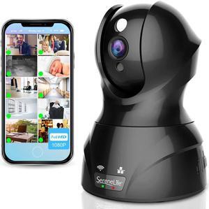SereneLife Indoor Wireless IP Camera - HD 1080p Network Security Surveillance Home Monitoring w/ Motion Detection, Night Vision, PTZ, 2 Way Audio - iPhone Android Mobile PC WiFi - IPCAMHD82
